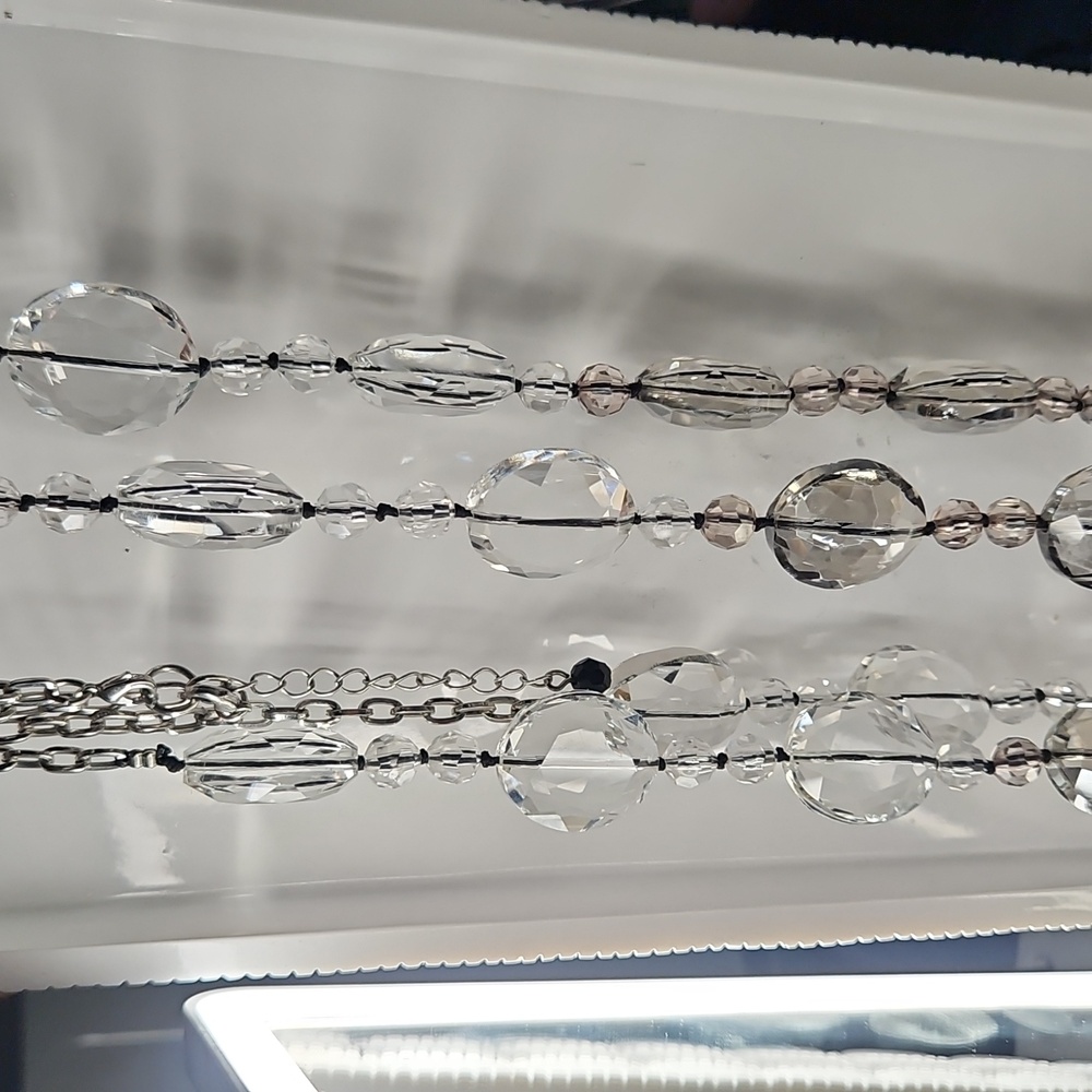 White House Black Market Silver and Crystal Necklace Bundle - Picture 14 of 15